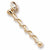Baton charm in Yellow Gold Plated hide-image