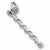 Baton charm in Sterling Silver hide-image