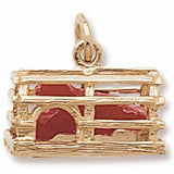 Lobster Trap Charm in 10k Yellow Gold