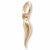 Italian Horn charm in Yellow Gold Plated hide-image