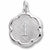 Numb 1 charm in Sterling Silver hide-image