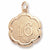 Number 16 charm in Yellow Gold Plated hide-image