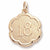 Number 18 charm in Yellow Gold Plated hide-image