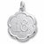 Number 18 charm in 14K White Gold hide-image