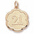 Number 21 Charm in 10k Yellow Gold hide-image