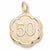Number 50 charm in Yellow Gold Plated hide-image