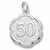 Number 50 charm in Sterling Silver hide-image