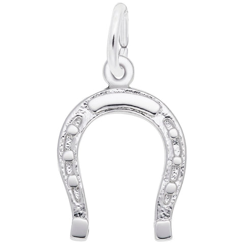 Horseshoe Charm In Sterling Silver
