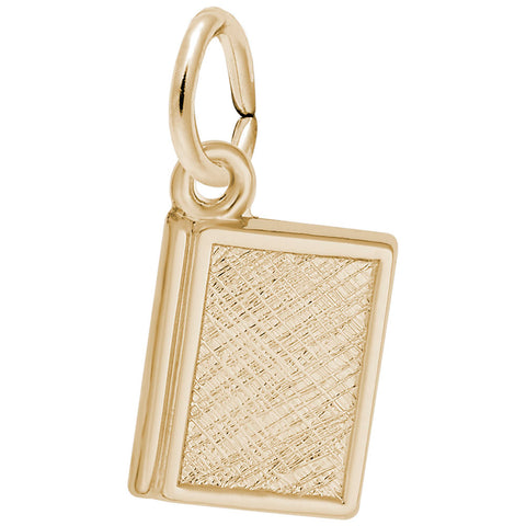 Book Charm In Yellow Gold