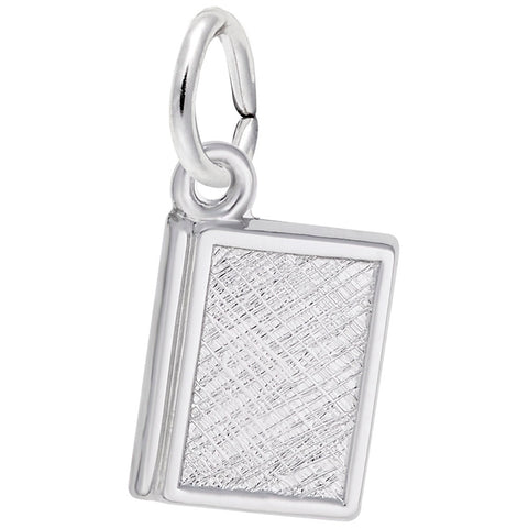 Book Charm In 14K White Gold