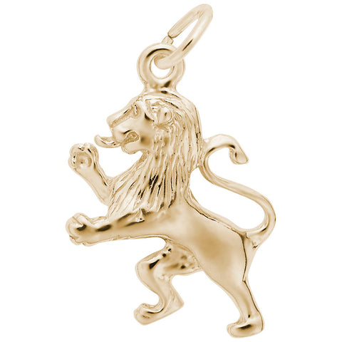 Lion Charm in Yellow Gold Plated