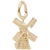 Windmill Charm in Yellow Gold Plated