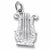 Lyre charm in Sterling Silver hide-image