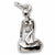 Danish Mermaid charm in Sterling Silver hide-image