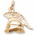 Roman Helmet charm in Yellow Gold Plated hide-image