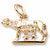 Romulus And Remus charm in Yellow Gold Plated hide-image