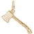 Axe Charm in Yellow Gold Plated