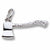 Axe charm in Sterling Silver hide-image