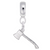 Axe charm dangle bead in Sterling Silver hide-image