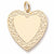 Heart charm in Yellow Gold Plated hide-image