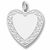 Heart charm in 14K White Gold hide-image