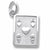 Card charm in 14K White Gold hide-image