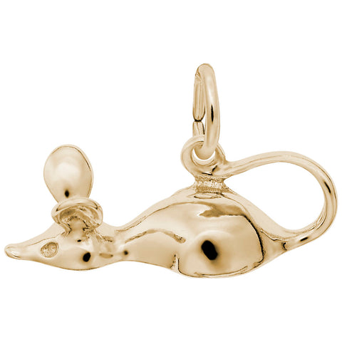 Mouse Charm In Yellow Gold