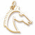 Horse charm in Yellow Gold Plated hide-image
