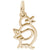 Bird Charm in Yellow Gold Plated