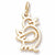 Bird charm in Yellow Gold Plated hide-image