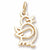 Bird charm in Yellow Gold Plated hide-image