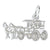 Horse & Carriage charm in 14K White Gold hide-image