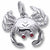 Crab charm in Sterling Silver hide-image