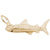 Shark Charm in Yellow Gold Plated
