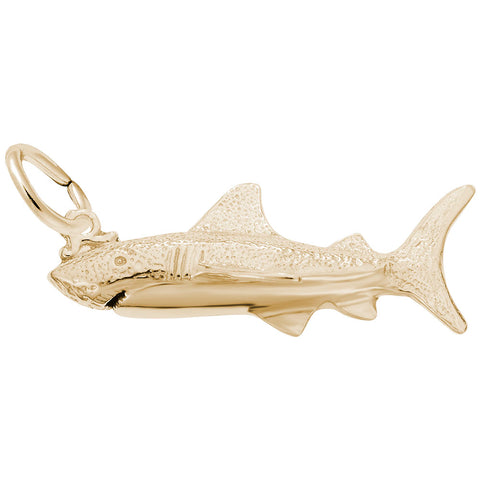 Shark Charm In Yellow Gold