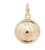 Basketball Charm in Yellow Gold Plated