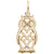 Owl Charm In Yellow Gold