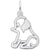 Dog Charm In Sterling Silver