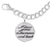 Moon and Back Charm and Bracelet Set in Sterling Silver