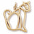 Cat Charm in 10k Yellow Gold hide-image