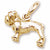 Bull Dog Charm in 10k Yellow Gold hide-image