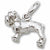 Bull Dog charm in 14K White Gold hide-image