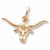 Steer charm in Yellow Gold Plated hide-image