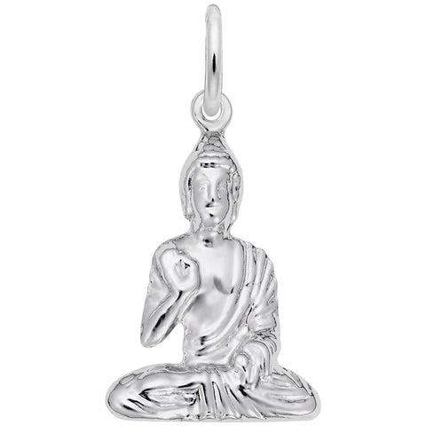 Buddha Charm In Sterling Silver