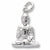 Buddha charm in 14K White Gold hide-image