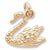 Swan charm in Yellow Gold Plated hide-image