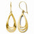 14k Yellow Gold Polished Dangle Earrings
