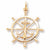 Ship Wheel charm in Yellow Gold Plated hide-image