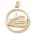 Cruise Ship Charm in 10k Yellow Gold hide-image