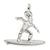Surfer charm in Sterling Silver hide-image
